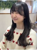 ◎美髪カールピンクブラウンロングセミディ似合わせ前髪