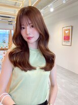 クシェル(kuschel)&nbsp;韓国風巻きx韓国レイヤーカットx似合わせカットフェミニンロング