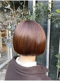 丸みが可愛いミニボブ