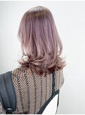 ミディアムくびれヘア韓国ヘア_ba332421