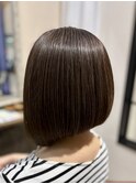白髪ぼかし/ハイライト/前下がりボブ［船橋/船橋駅/髪質改善］