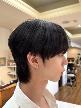 ノラキチジョウジ(NORA KICHIJOJI) メンズシースルーマッシュウルフカットダウンパーマ韓国ヘア学割