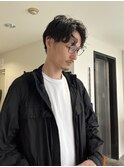 短髪アップバングソフトモヒカンオールバングツイスパ