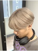 ミルクティーベージュカラーパールベージュブリーチダブルカラー