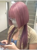 ピンク/ピンクラベンダー/ケアブリーチ/ブリーチ/表参道/原宿 