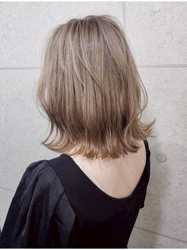 【ミルクティーベージュ/ハイライト】髪質改善/カラー/今泉/天神