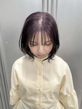 ピンクラベンダー/ダブルカラー/枚方美容室/大阪美容室