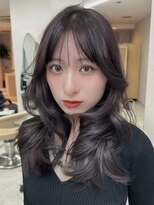 天神美容室&nbsp;天神大名レイヤーカットミディアムレイヤーウルフレイヤー