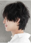 メンズ おしゃれな大人のシャドウパーマ×韓国マッシュ