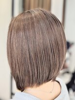 ヘアースタジオ ジェイワン(hair studio J ONE) 30代40代50代/サラサラ/大人前下がりボブ/脱白髪染め/白髪ぼかし