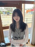 韓国風ボリュームレイヤー×艶ブラウン
