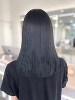 リフトバイマグ 松本駅前店(lift by mag) 髪質改善ブルーブラック/ブリーチなしカラー/艶髪/韓国風