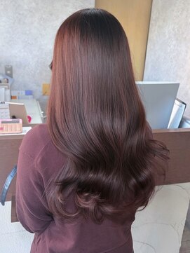 ミニム ヘアー(minim hair) 【minim×みく】秋のぷるぷるピンクブラウン