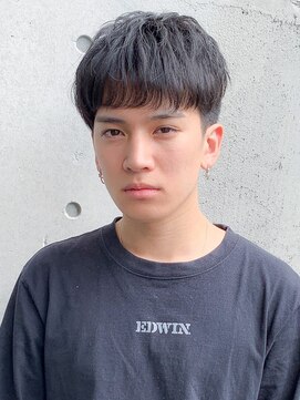 カンゴール サロン トウキョウ セントラル 原宿(KANGOL SALON TOKYO CENTRAL) 黒髪マッシュ