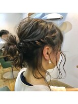 リガナッツ 王子店(Riganuts)&nbsp;[riganuts 王子]編み込みルーズアレンジ１