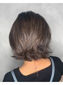 切りっぱなし外ハネボブルフ×グレージュ