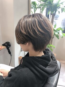 エラマ ヘアメゾン(elama hair maison) 【elama】ハンサムショートバレイヤージュ