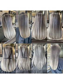 トルネード(TORNADO) 外国人風ハイライトバレイヤージュエアタッチホワイト T315