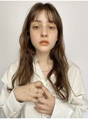 シースルーバングロングヘア