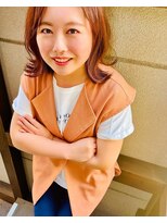ヘアメイク マルナ 本店(HAIR MAKE MALUNA) 【MALUNA ヒマワリ】愛され女子のコーラルピンク