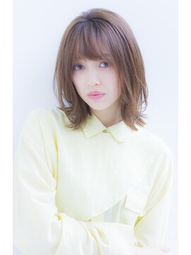 ラフ フロム ガーデン(Laf from GARDEN) 大人かわいいグレージュカラーロングレイヤーくびれミディアム