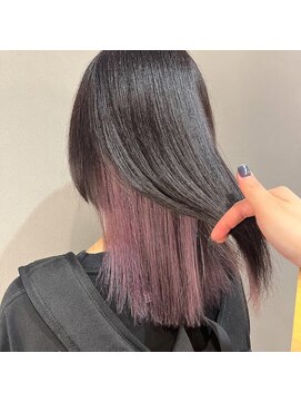 ウノプリール 茶屋町店(unopulir) ペールパープルインナーカラー《石原》