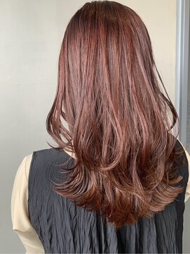 リンネテラス(Lin'ne terrace) カシスレッド×レイヤーカット/ふんわりカール/エギョモリ