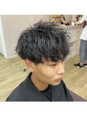 暗髪ショート/スパイラルマッシュ