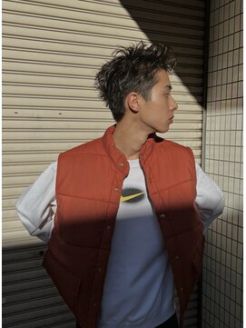 ヒュージ 三軒茶屋(huge) アップバング/束感ショート/ツーブロックマッシュ/コンマヘア