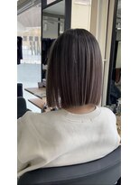 ラフ 難波店(LAFF) #黒髪#ボブルフ#ネビージュ#小顔#ワンレン