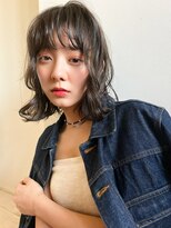 ケイト(kate)&nbsp;【kate 大宮】オリーブグレージュ×パーマ風スタイル