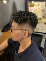 銀座 シノ 本店(shino)&nbsp;【銀座理容室】フェードパーマスタイル