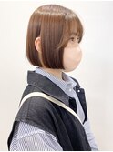 【松戸 石山】顎ラインぷつっとストレートボブミニボブ