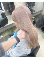 ペレ 栄店(PELE)&nbsp;切りっぱなしボブ/エアリーロング/美髪/ピンクブラウン/栄