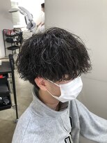 オーシャントーキョー(OCEAN TOKYO)&nbsp;メンズパーマツイスパ波巻きスパイラルマッシュセンターパート