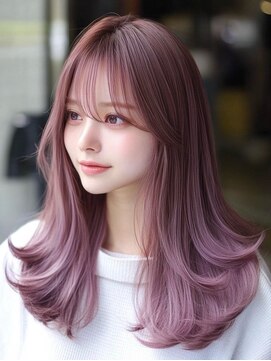 アルトリスト(Altruist Aging×HAIR&SPA) ★ダークアッシュ大人ガーリーボブ着物ミディアムレイヤーカット