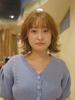 ギグス 星ヶ丘(gigs) ゆるふわミディアムレイヤーライトブラウン