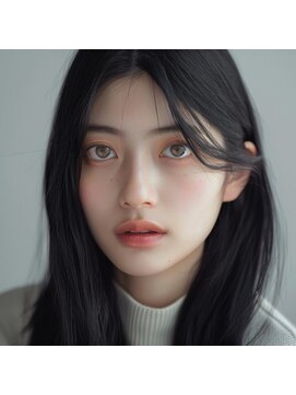 エヌプラス(N+) 黒髪ボブルフネビージュ小顔ワンレン