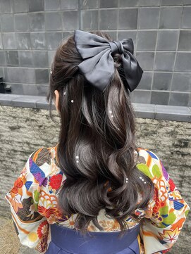 ソノ(sono) ハーフアップ ハーフツイン 卒業式ヘア 成人式ヘア 袴ヘア