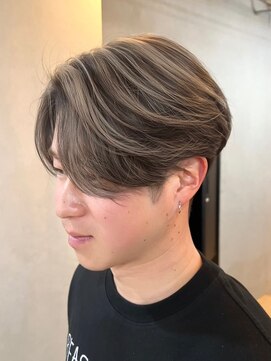 メロウメンズライン 神戸三宮(mellow men's line) ニュアンスパーマ × ハイライト