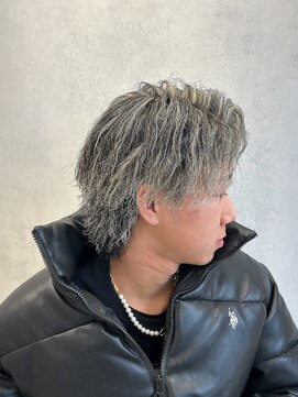 ルースト 西院店(ROOST) パイルツイスパ×ホワイトハイライト