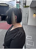 前髪/マチルダボブ/ピンクベージュ/インナーグレージュ/表参道