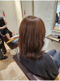 オレンジブラウン10代20代30代大人可愛い大人キレイ髪質改善