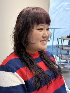 ナループロア ハチ(Nalu pu loa hachi) 姫カット/姫カットパーマ/顔周りパーマ/暖色パーマ