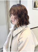 くるくるパーマボブパーマショートボブニュアンスパーマ