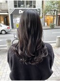 ダークアッシュ　暗髪カラー