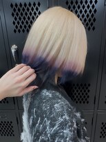 イエナ 渋谷(IENA) 10代20代30代対応インナーカラーブルー裾カラーケアブリーチ