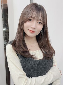 イーストハムアール(EAST HAM r) ロングレイヤー/顔まわりカット/ショコラブラウン