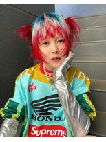 オーン 渋谷(OOn)&nbsp;ブルー×レッドのデザインルーツカラー