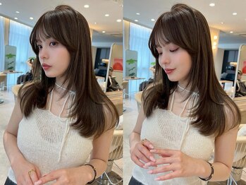 全席個室美容室 Zina 所沢【ジーナ】【8月29日オープン（予定）】の写真/[#似合わせ]【カット+ケアカラー+超音波クイックTR  ￥7900】顔周りの似合わせカットはZinaにお任せ[所沢]